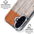 Ireland Flag Dark Wood iPhone 16 Clear Case